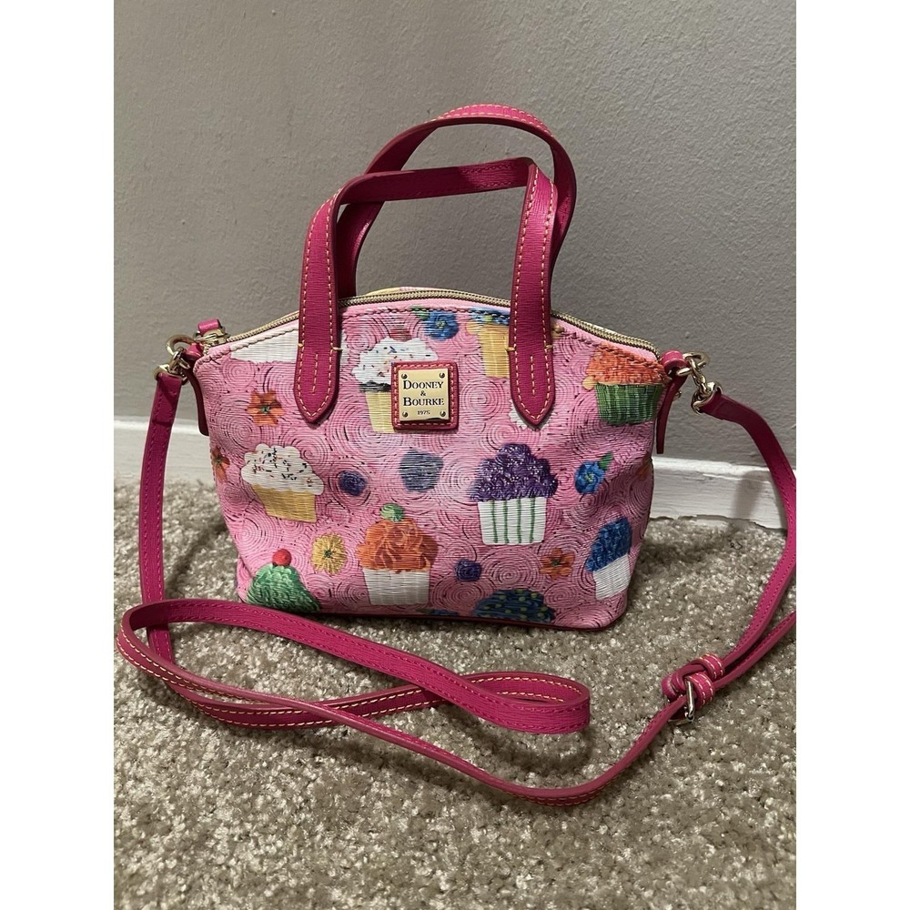 Dooney Bourke Ruby Bitsy Pink Cupcake Crossbody/S… - image 2